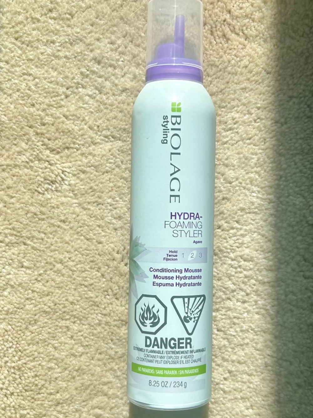 NEW Biolage Agave Hydra Foaming Styler Conditioning Mousse #2 234g or 8.25 oz